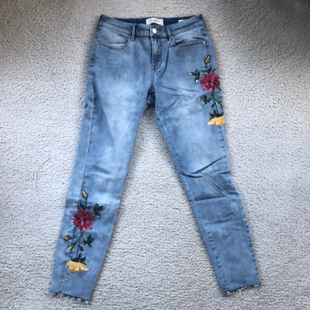 Pac Sun embroidered jeans